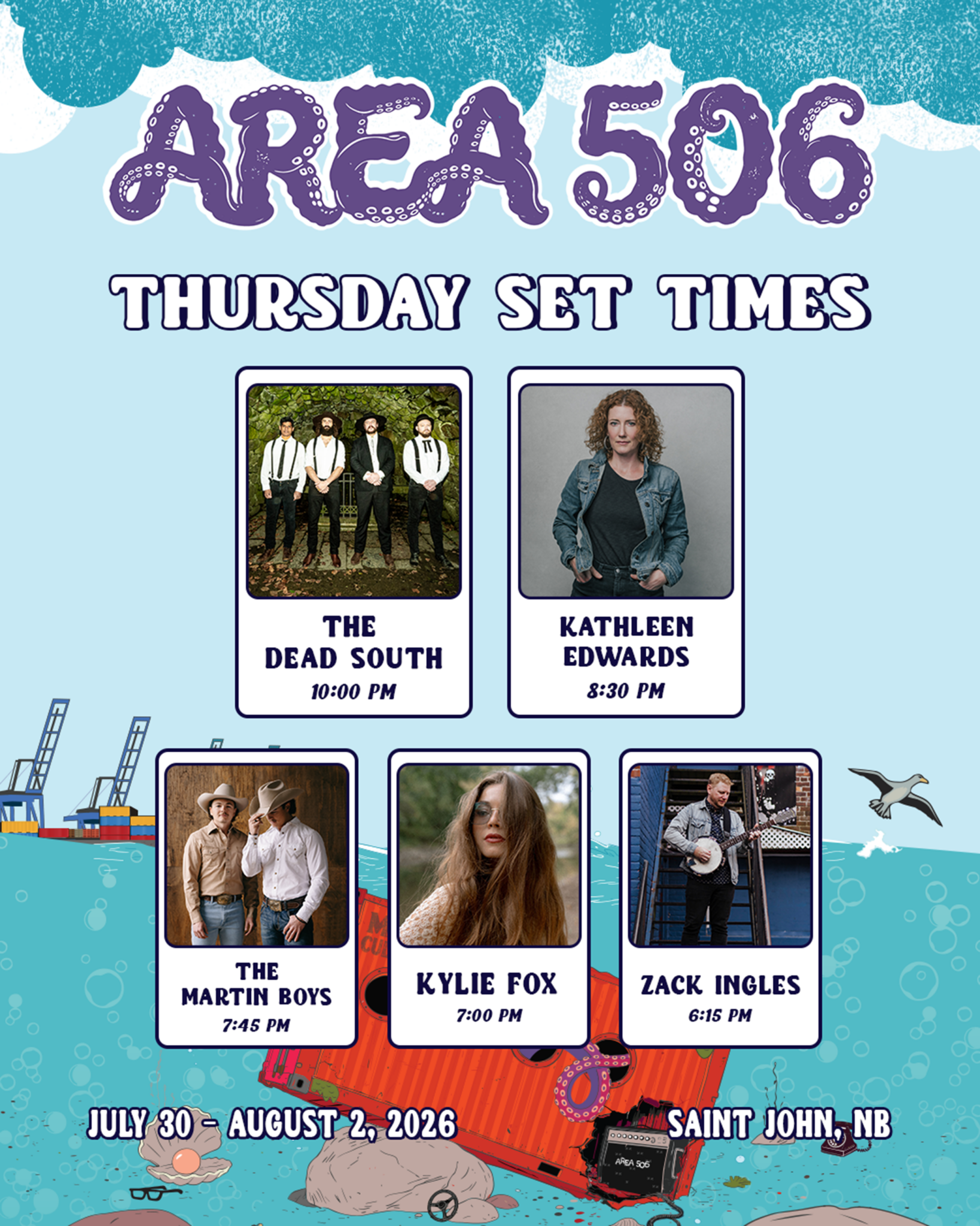 Thursday Set Times