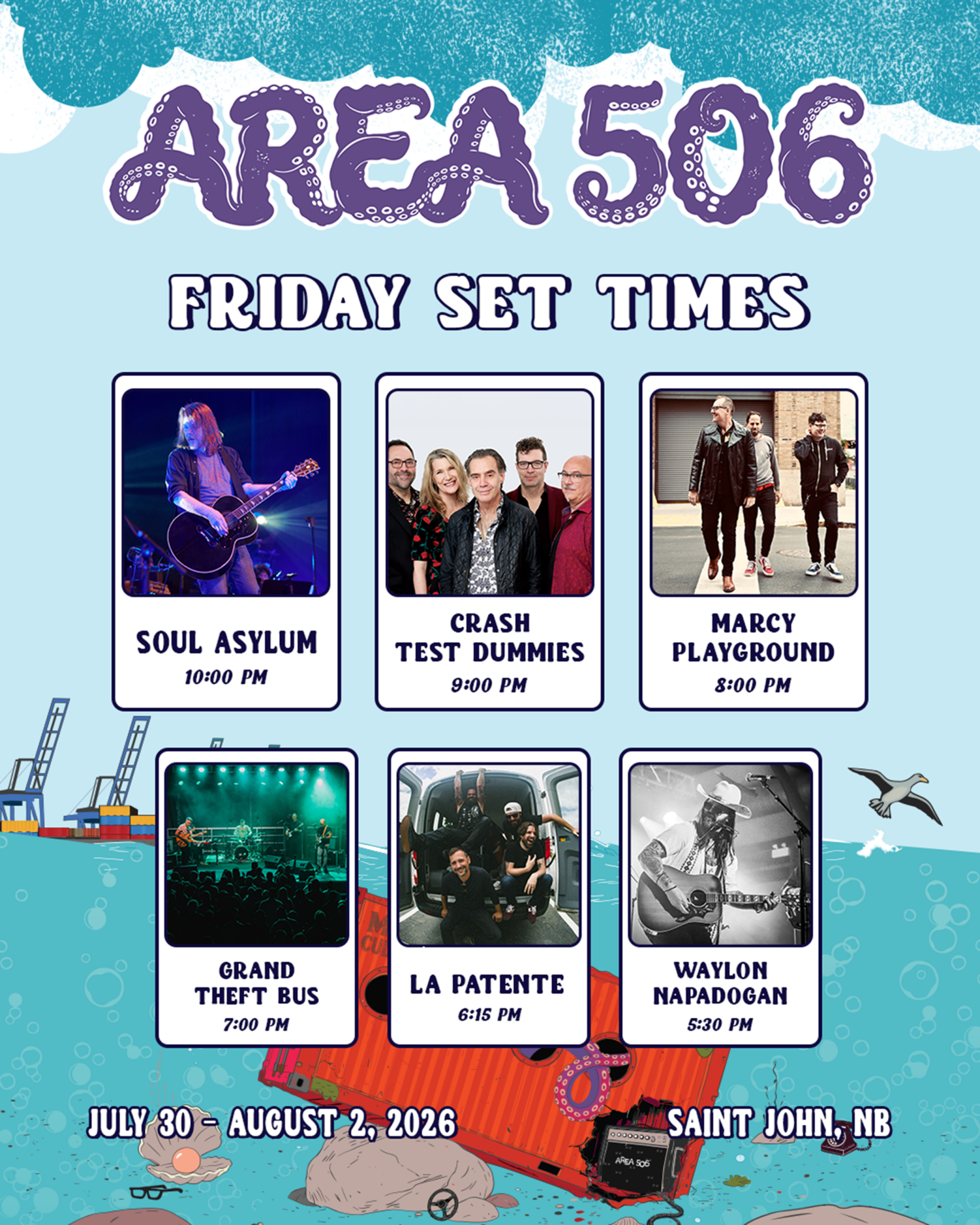 Friday Set Times
