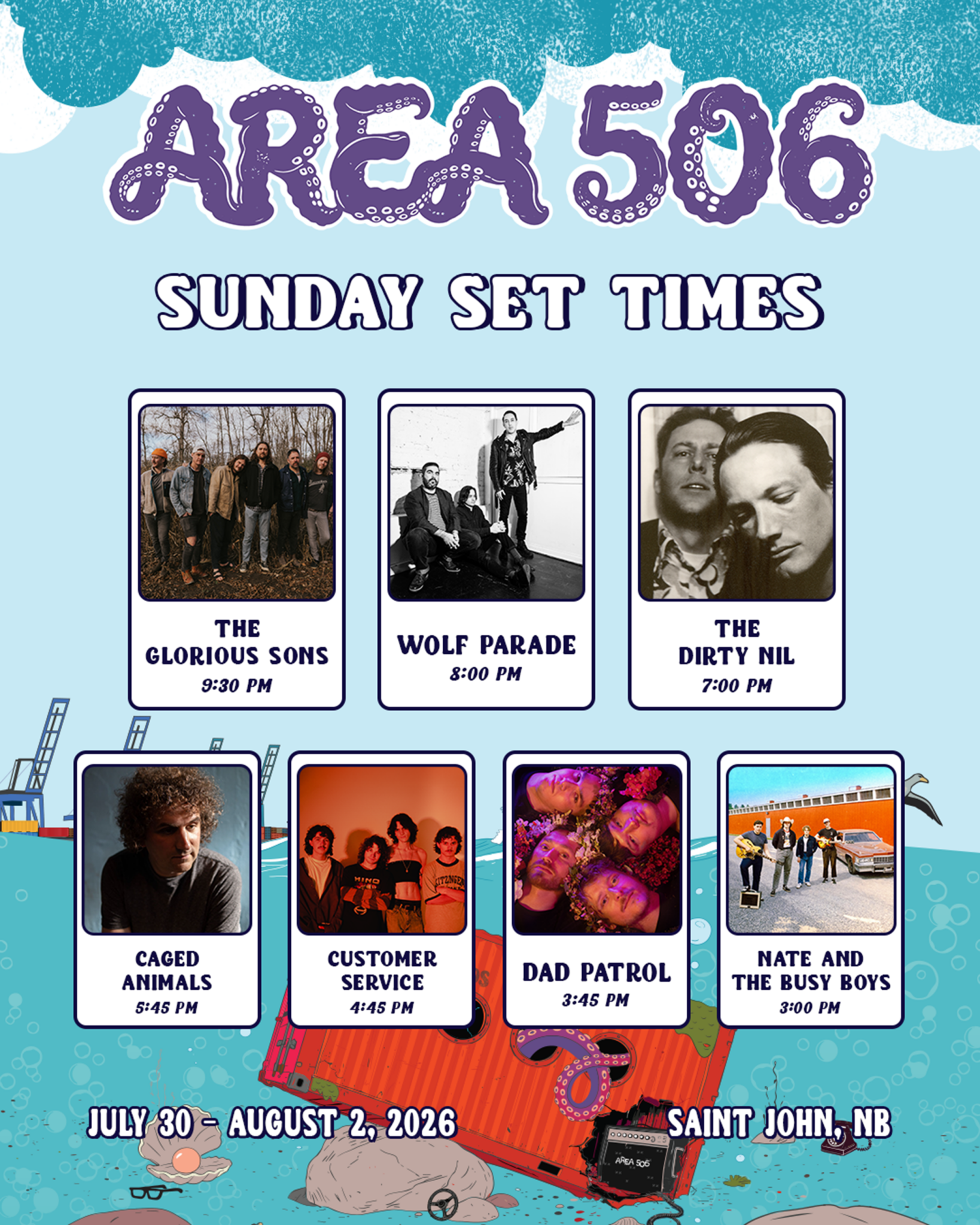 Sunday Set Times